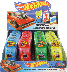 Hot Wheels Car Pop Whistle Lollipop_B387